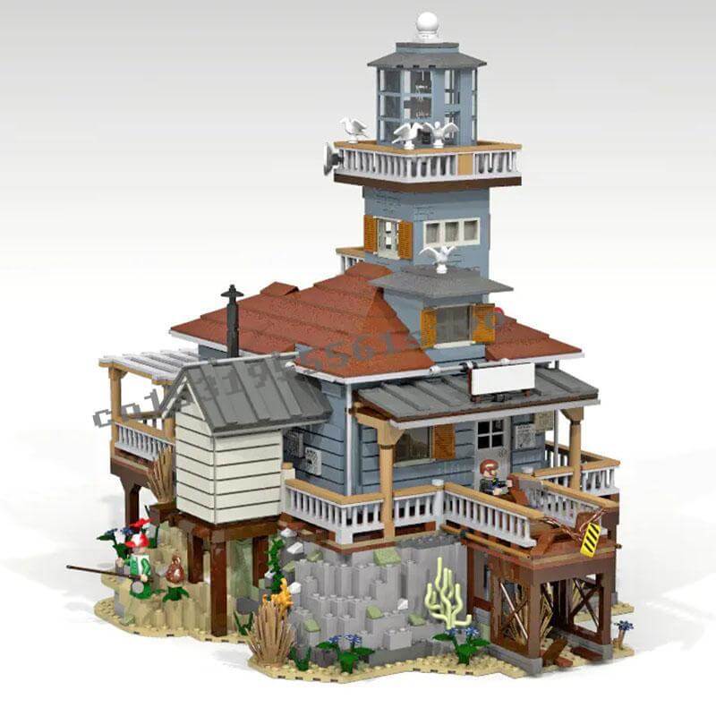 Pre-sale 5123pcs The Old Fishing Store The Lighthouse City Creator Street View MOC Model Building Blocks bricks Kits Toy gift ? da co tren web