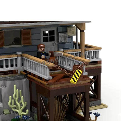 Pre-sale 5123pcs The Old Fishing Store The Lighthouse City Creator Street View MOC Model Building Blocks bricks Kits Toy gift ? da co tren web