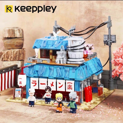 (Pre-sale Available on 20th Oct.)Keeppley K20509 Movie View Noodle Shop Building Blocks Japanese Architecture House Bricks Toys From Europe 3-7 Days Delivery