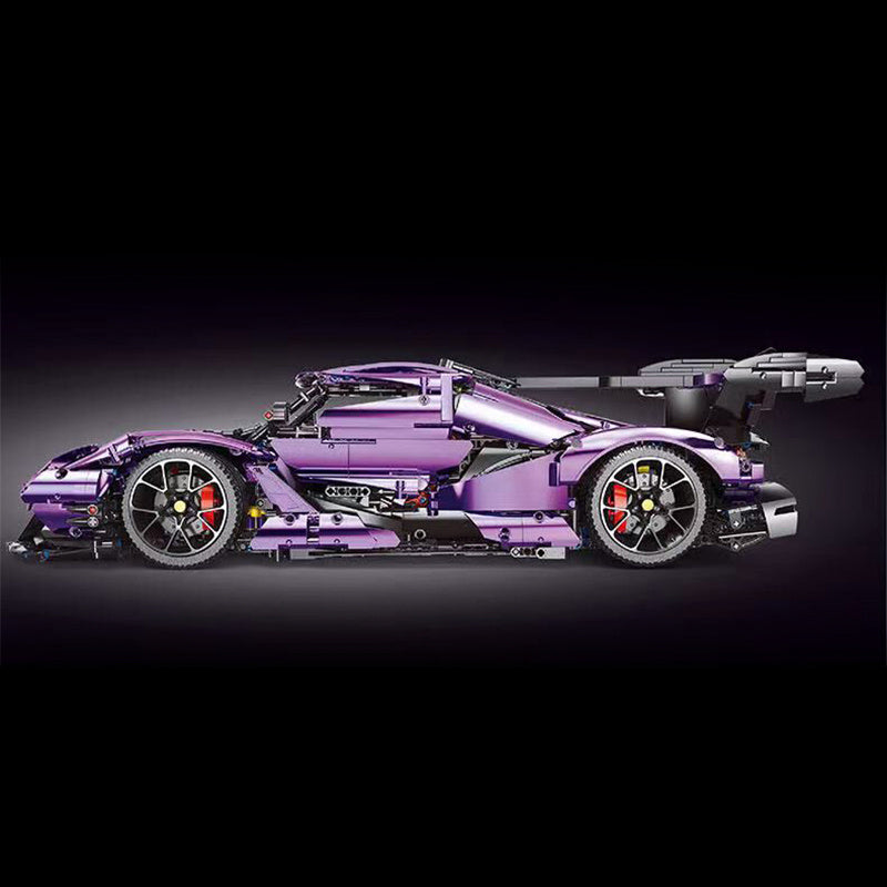 (Pre-sale Available on 20th Oct.)Super 18K K157 Technic Purple Gumpert Apollo IE Car 1:8 Building Blocks 3668pcs Bricks Toys From Europe 3-7 Delivery.