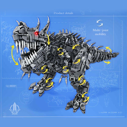QD66001 Ba Wang Ren Model building blocks Tyrannosaurus Rex 2649pcs bricks ship from China.