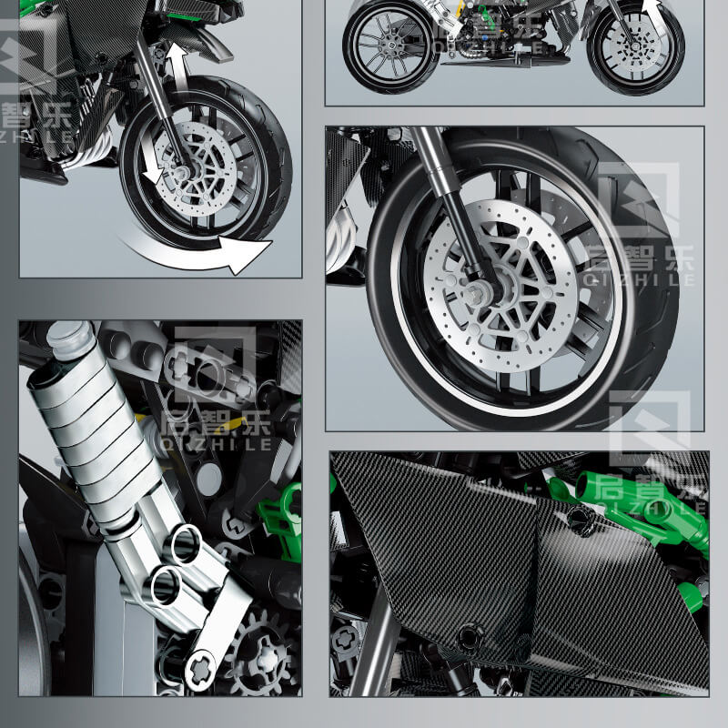 QIZHILE 85001 Kawasoki Super Motorbike