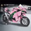QIZHILE 85002 Kawasoki Super motorbike Pink color