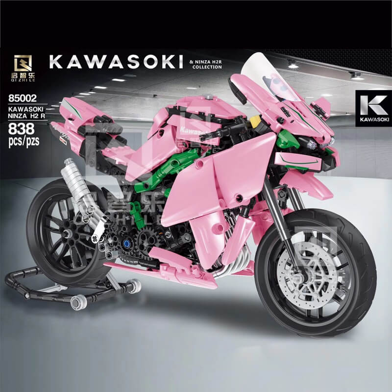 QIZHILE 85002 Kawasoki Super motorbike Pink color
