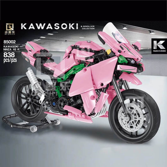QIZHILE 85002 Kawasoki Super motorbike Pink color