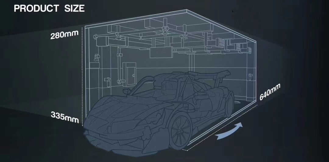 QIZHILE 90009 Garage Car Parking