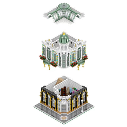 QL00957 MOC City Street Mini Modular Minerals Shop Building Blocks 3115pcs bricks Toys Gift From China.