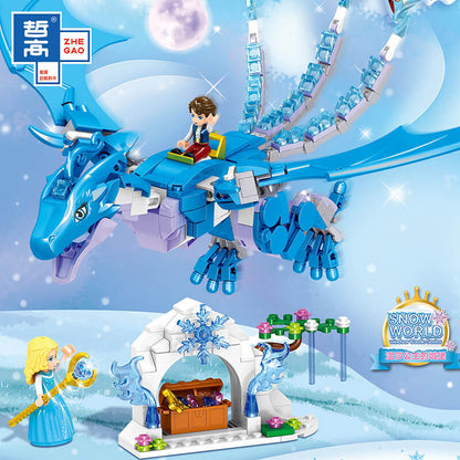 ZHEGAO QL1148-QL1151 Windsor Castle Series Ice and Snow Season