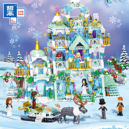 ZHEGAO QL1148-QL1151 Windsor Castle Series Ice and Snow Season