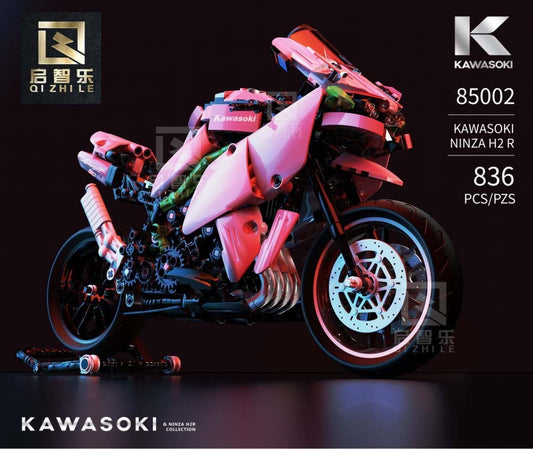 QIZHILE 85002 Technic Series H2R Color Pink Building Blocks MOC Bricks Toys For Gift