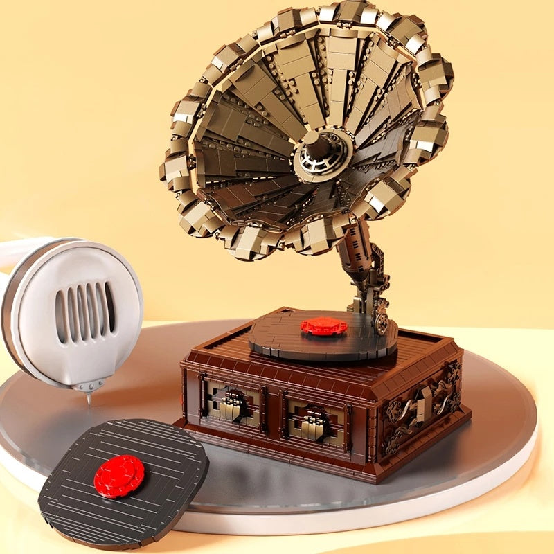 QIZHILE 91002 Creator Expert Phonograph Music Box Building Blocks 1688PCS Bricks Toys From China Delivery.