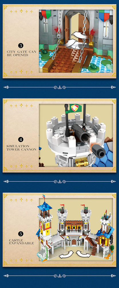 Rebbrix 66006 Military Medieval Lion Country Castle Building Block City Town 2722PCS Bricks Model Set Toys From China