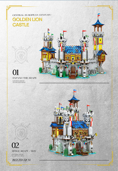 Rebbrix 66006 Military Medieval Lion Country Castle Building Block City Town 2722PCS Bricks Model Set Toys From China