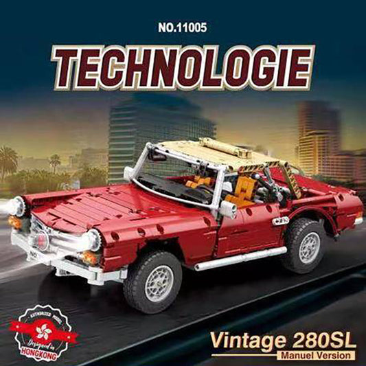 Reobrix 11005 Moc Technic App Remote Control Vintage 280SL Car  Building Blocks 1578pcs Bricks  From China.