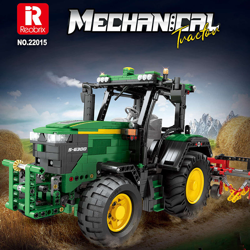 Reobrix 22015 Technic Motor John Deere 6130 R Building Blocks 1828pcs Bricks Toys From China Delivery.