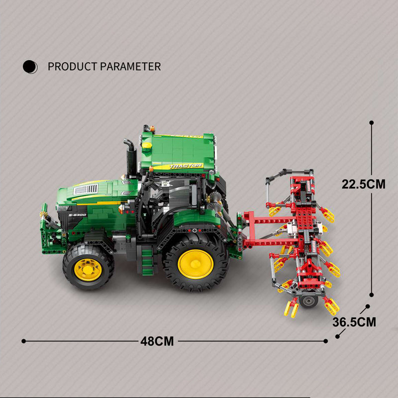 Reobrix 22015 Technic Motor John Deere 6130 R Building Blocks 1828pcs Bricks Toys From China Delivery.