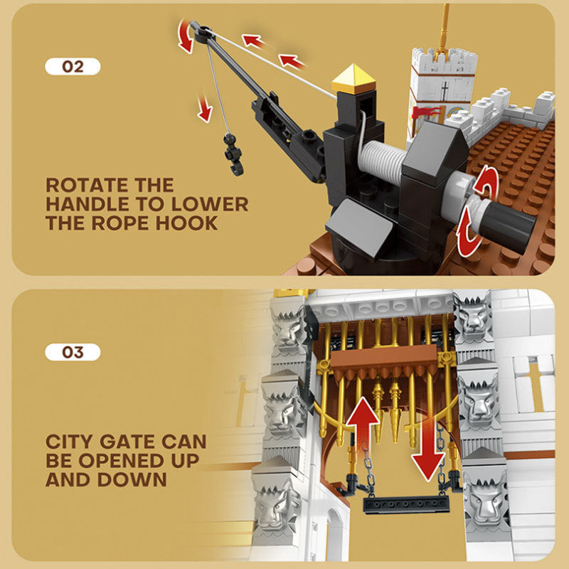 Reobrix 66013 City Street Pirates The Royal Bay Building Blocks 4168pcs Bricks Toys  from China.