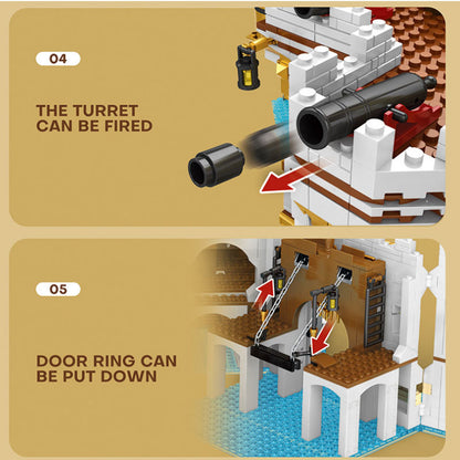 Reobrix 66013 City Street Pirates The Royal Bay Building Blocks 4168pcs Bricks Toys  from China.