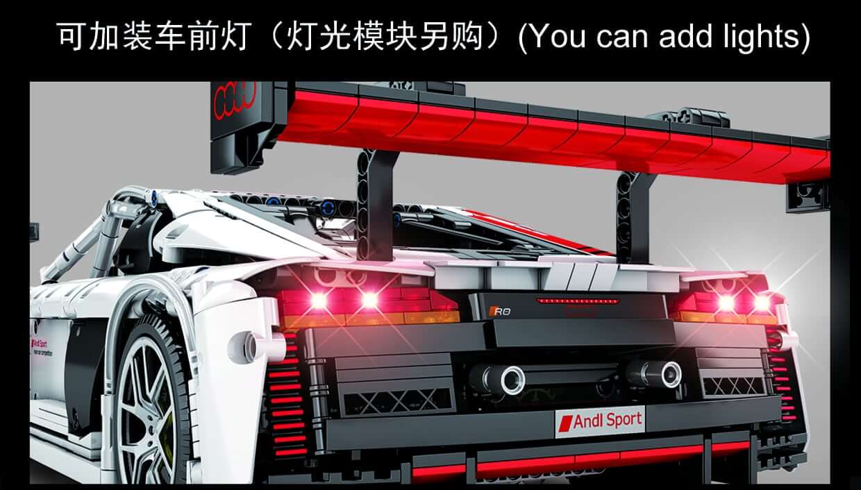 SEMBO 701023 Audi R8 Sport White 1 10