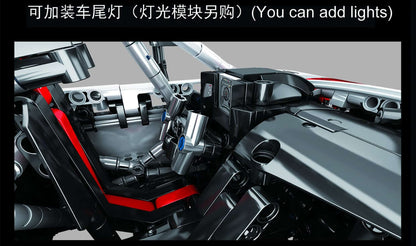 SEMBO 701023 Audi R8 Sport White 1 10