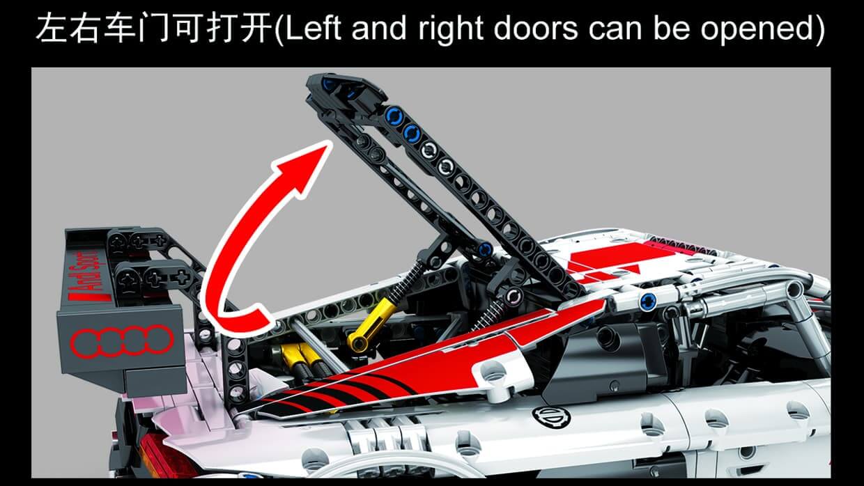 SEMBO 701023 Audi R8 Sport White 1 10