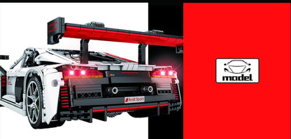 SEMBO 701023 Audi R8 Sport White 1 10