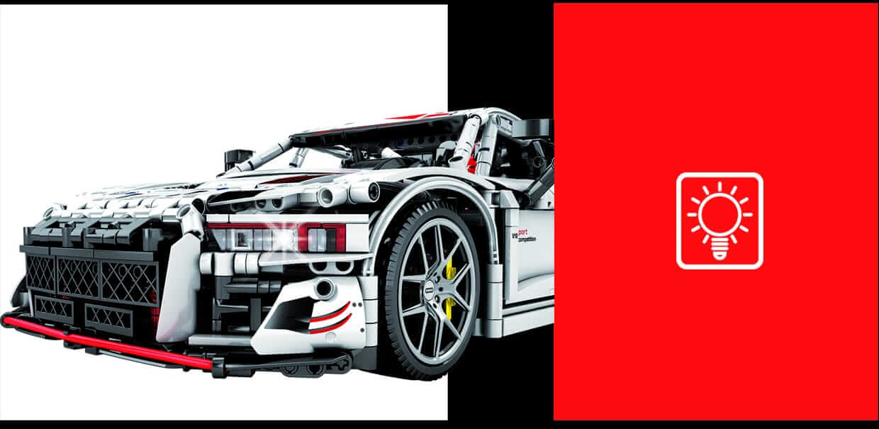 SEMBO 701023 Audi R8 Sport White 1 10