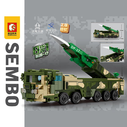 SEMBO 105353-105360 Military Car Set series Model Building Blocks 6 IN 1 (Total 856pcs) Bricks from China.