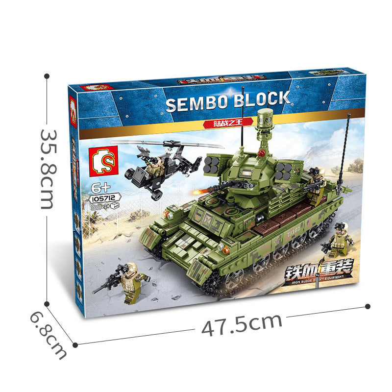 SEMBO 105712 Military Series King of the Lands Tank Building Blocks 894pcs Toys For Gift from China