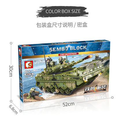 SEMBO 105731 Military series ZBD-04 Type Pass Infantry Fighting Vehicle building blocks 910pcs Toys For Gift from China