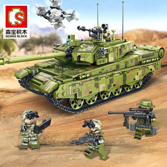 SEMBO 105751 Military Series Type 99A main battle tank building blocks 1144pcs Toys For Gift from China