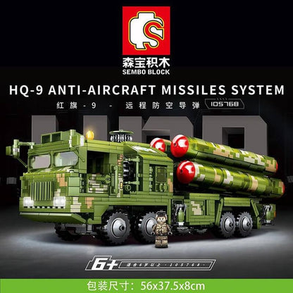 SEMBO 105768 HQ-9 Anti-Aircraft Long-Range Missiles Military System