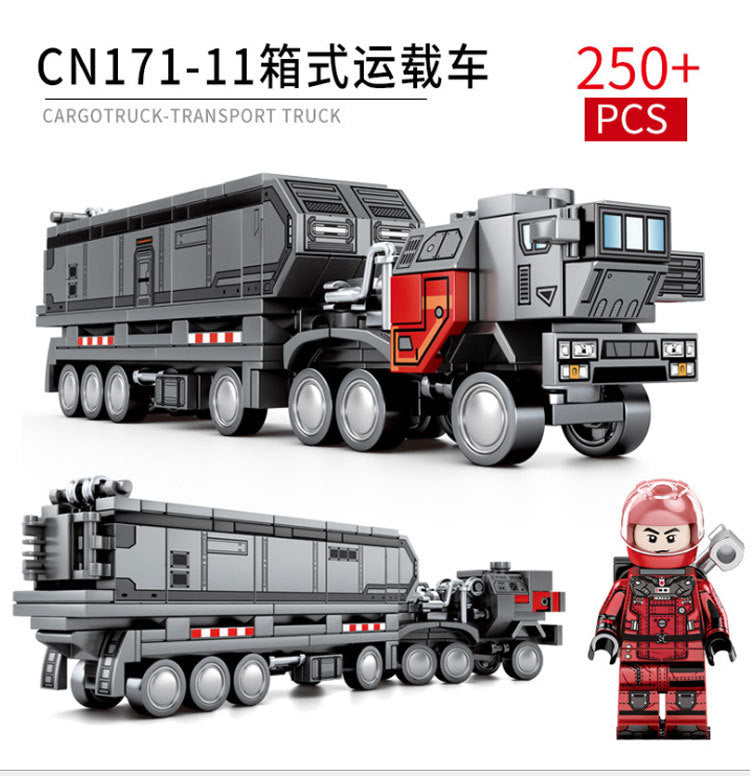 SEMBO 107001-107004 The Wandering Earth Series Cargotruck-Transport Truck Building Blocks Toys Model From China