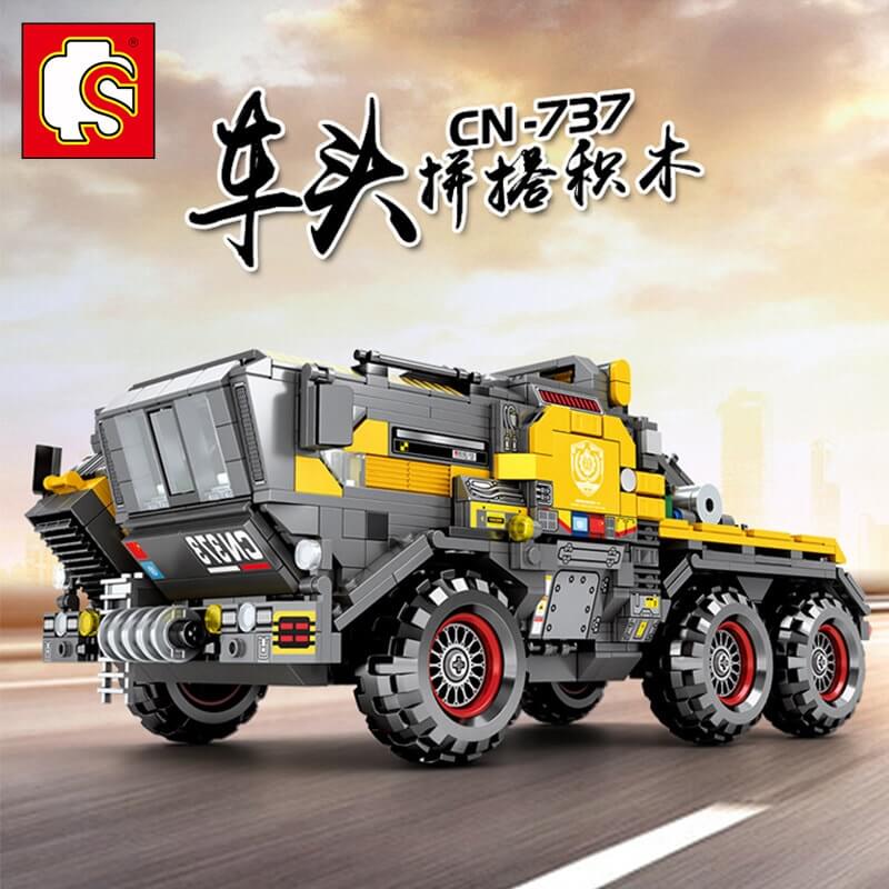 SEMBO 107006 Wandering Earth: CN373 Bucket Carrier-Large Front CargoTruck