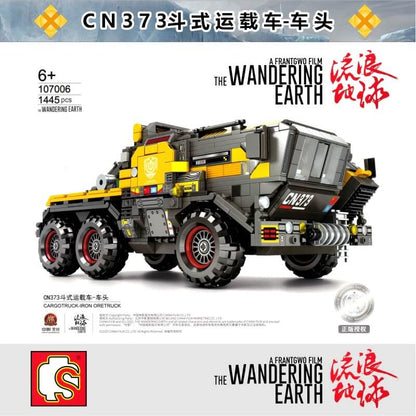 SEMBO 107006 Wandering Earth: CN373 Bucket Carrier-Large Front CargoTruck