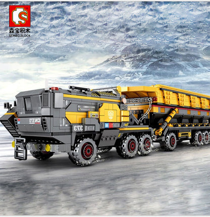SEMBO 107008 The Wandering Earth Series Cargotruck-Iron OreTruck Building Blocks 1535pcs Bricks Toys Model From China