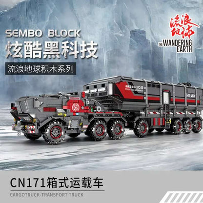 SEMBO 107009 Wandering Earth CN171-11 Carrier CN114-03 Transport Truck