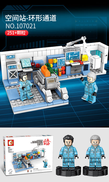 SEMBO 107021-107024 The Wandering Earth Series 4IN1 Space Station Building Blocks 1006pcs Bricks Toys Model From China