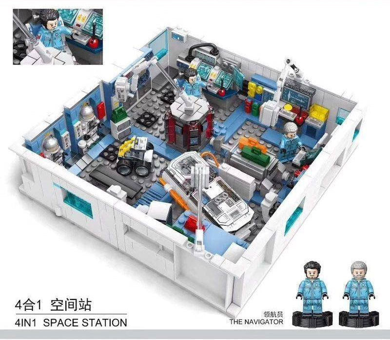SEMBO 107021-107024 The Wandering Earth Series 4IN1 Space Station Building Blocks 1006pcs Bricks Toys Model From China