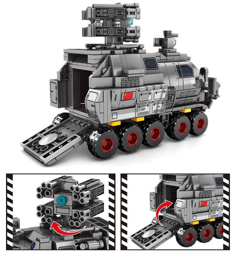 SEMBO 107027 The Wandering Earth Military Truck Building Blocks 532pcs Bricks Model Toys From China