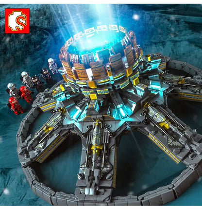 SEMBO 107028 Wandering the Earth Series Earth Engine Building Blocks 2453pcs Bricks Toys Model From China