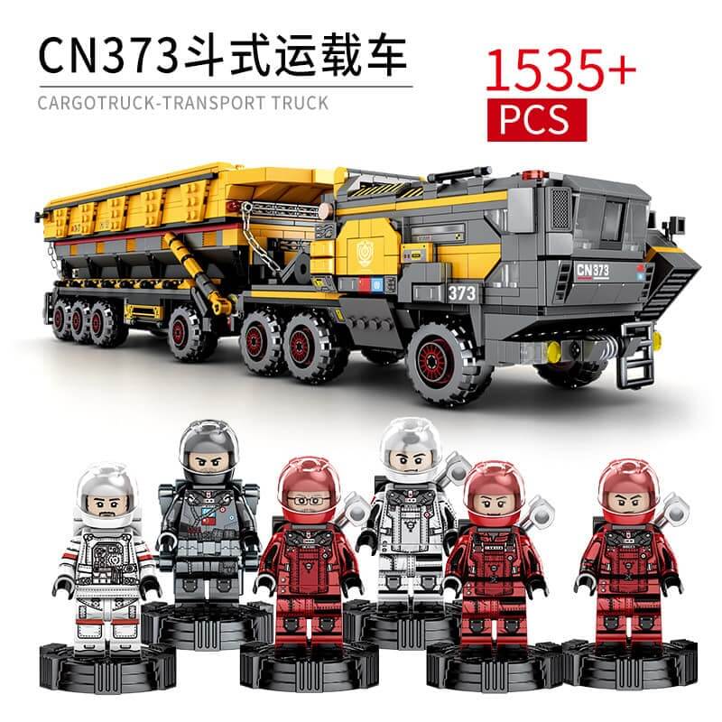 SEMBO 17008 Wandering Earth CN373 Bucket Carrier Cargotruck Iron OreTruck