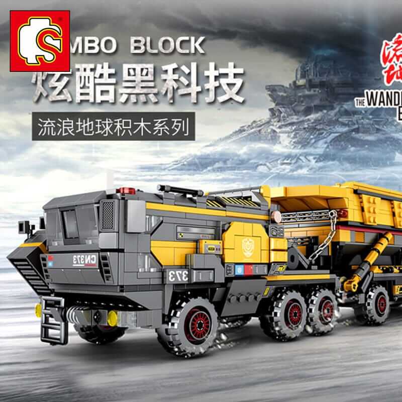 SEMBO 17008 Wandering Earth CN373 Bucket Carrier Cargotruck Iron OreTruck