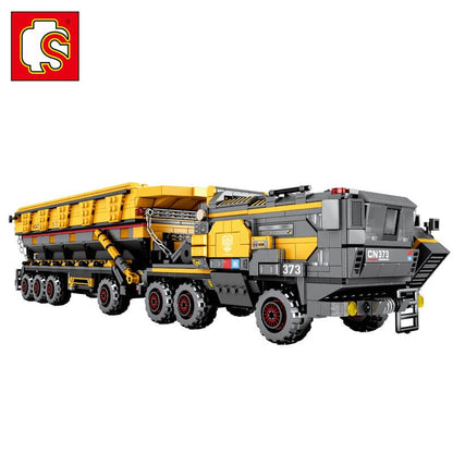 SEMBO 17008 Wandering Earth CN373 Bucket Carrier Cargotruck Iron OreTruck