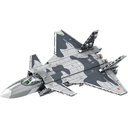SEMBO 202128 Military Series J-20 Fighter Aircraft Building Blocks 775pcs Toys For Gift From China