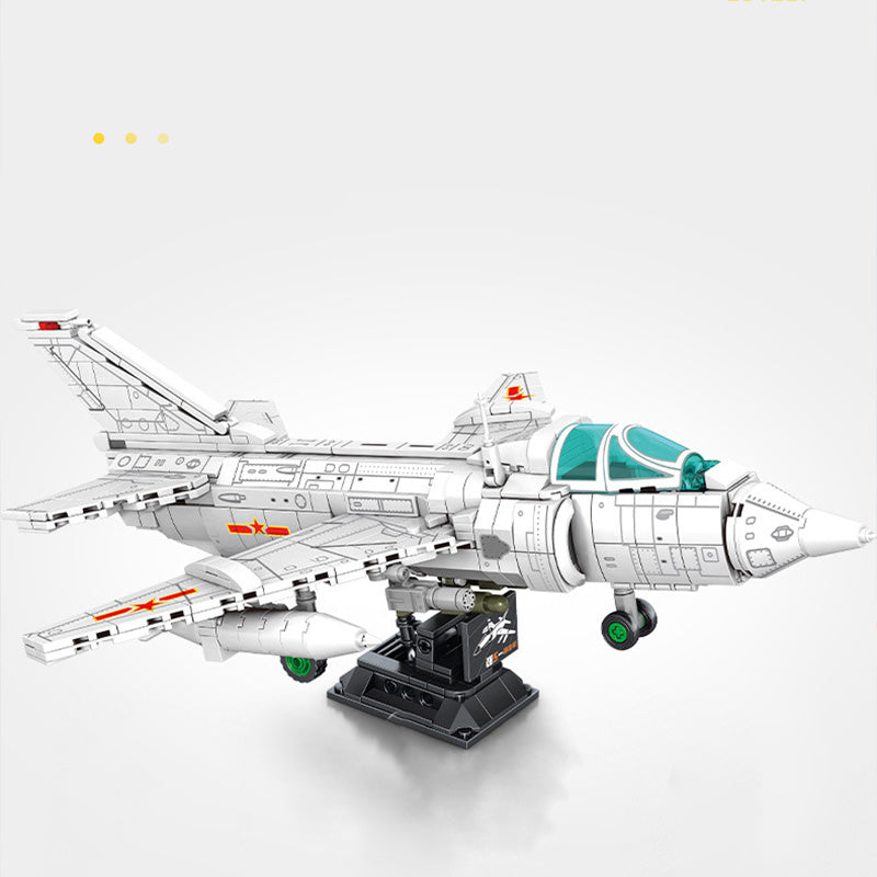 SEMBO 202157 Military Q-5 Strike Aircraft Building Blocks 679pcs Toys Gift From China Delivery.