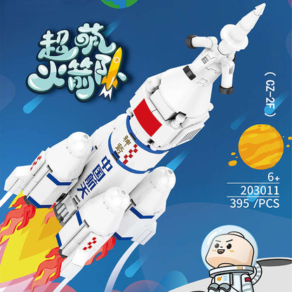 SEMBO 203011 Rockets CZ-2F Building Blocks Model 395pcs Bricks Toy Gift From China.