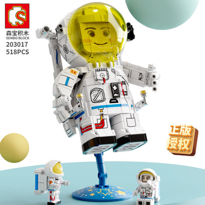 SEMBO 203017 Idea Q version astronaut building blocks 518pcs bricks Toys For Gift from China