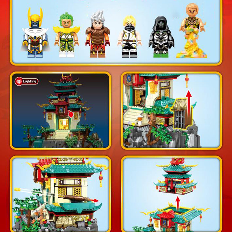 SEMBO 206047 Moc Bricks Movie &amp; Game Yan Dragon Building Blocks 1715pcs Bricks Toys Gift From China.
