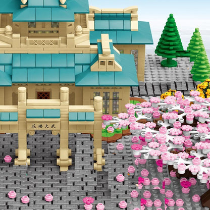 SEMBO 601079 Japanese street view Wuhan University Sakura building blocks 2529pcs Toys For Gift from China